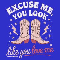 Excuse Me You Look Like You Love Me Western Zip Tote Bag