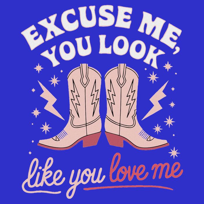 Excuse Me You Look Like You Love Me Western Zip Tote Bag