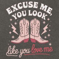 Excuse Me You Look Like You Love Me Western Cotton Canvas Backpack