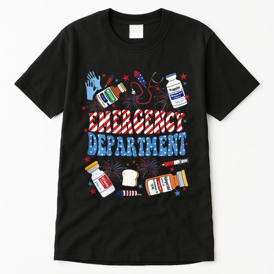 Er Nurse 4th July Emergency Department Er Nurse Graduation Tall T-Shirt
