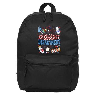 Er Nurse 4th July Emergency Department Er Nurse Graduation 16 in Basic Backpack