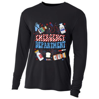 Er Nurse 4th July Emergency Department Er Nurse Graduation Cooling Performance Long Sleeve Crew