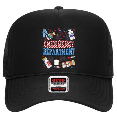 Er Nurse 4th July Emergency Department Er Nurse Graduation Trucker Hat