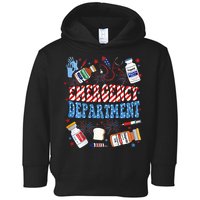 Er Nurse 4th July Emergency Department Er Nurse Graduation Toddler Hoodie