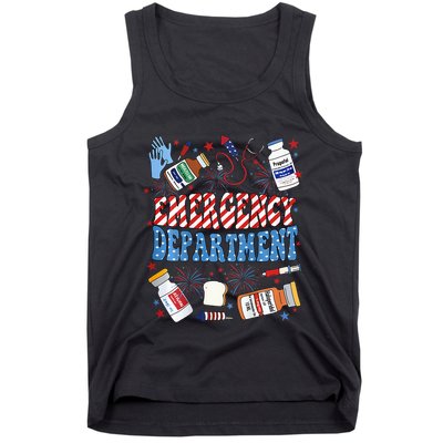 Er Nurse 4th July Emergency Department Er Nurse Graduation Tank Top