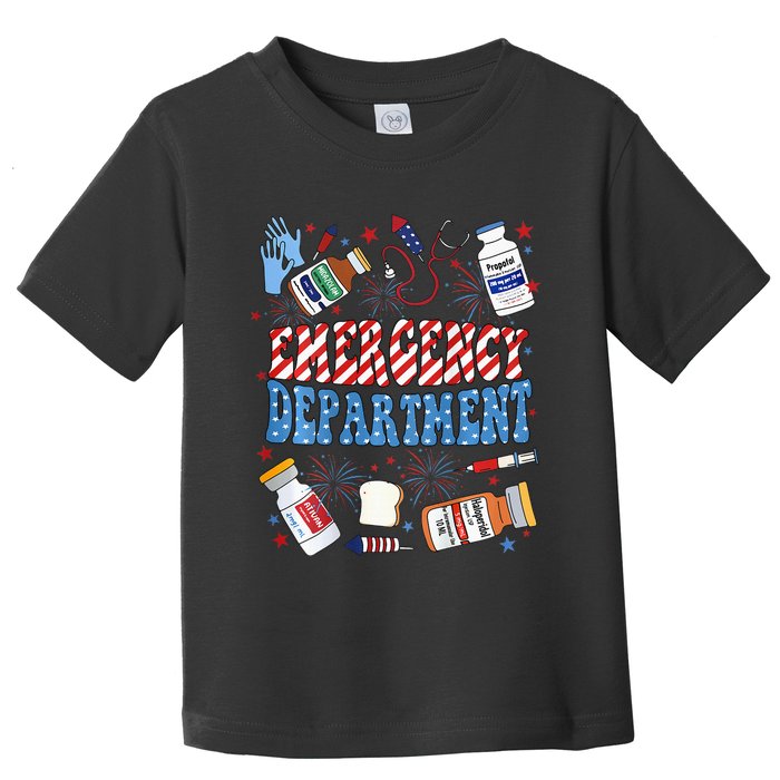 Er Nurse 4th July Emergency Department Er Nurse Graduation Toddler T-Shirt