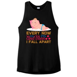 Every Now And Then I Fall Apart Ladies PosiCharge Tri-Blend Wicking Tank