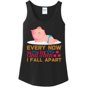 Every Now And Then I Fall Apart Ladies Essential Tank