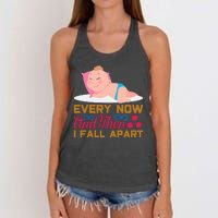 Every Now And Then I Fall Apart Women's Knotted Racerback Tank