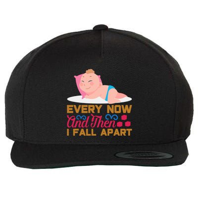 Every Now And Then I Fall Apart Wool Snapback Cap