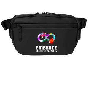 Embrace Neurodiversity Autism Adhd Asd Rainbow Brain Gift Crossbody Pack