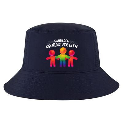 Embrace Neurodiversity Autism Neurodivergent Awareness Cool Comfort Performance Bucket Hat