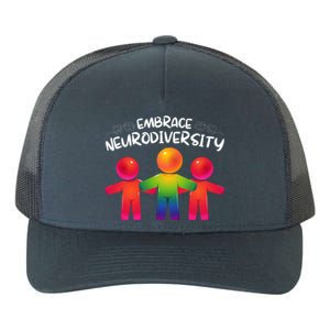 Embrace Neurodiversity Autism Neurodivergent Awareness Yupoong Adult 5-Panel Trucker Hat