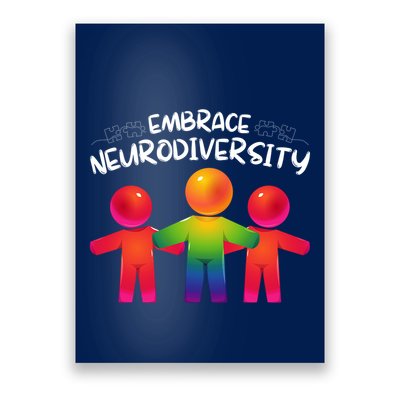 Embrace Neurodiversity Autism Neurodivergent Awareness Poster