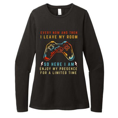 Every Now And Then I Leave My Room Funny Gaming Gamer Gift Womens CVC Long Sleeve Shirt