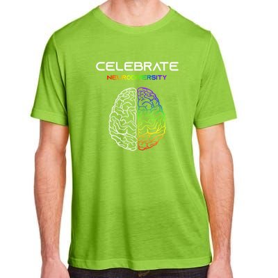 Embrace Neurodiversity Autism Adhd Asd Rainbow Brain Gift Adult ChromaSoft Performance T-Shirt