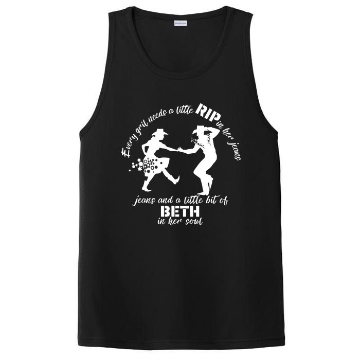 Everygirl Needs A Little Rip In Her Jeans And A Little Bit Of Beth In Her Soul PosiCharge Competitor Tank