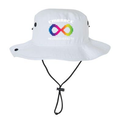 Embrace Neurodiversity Autism Adhd Asd Rainbow Brain Gift Legacy Cool Fit Booney Bucket Hat