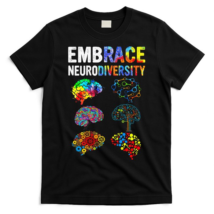 Embrace Neurodiversity Autism Awareness ASD T-Shirt