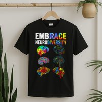 Embrace Neurodiversity Autism Awareness ASD T-Shirt
