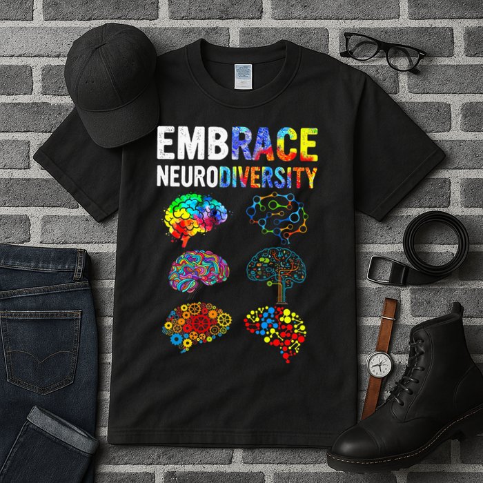 Embrace Neurodiversity Autism Awareness ASD Tall T-Shirt