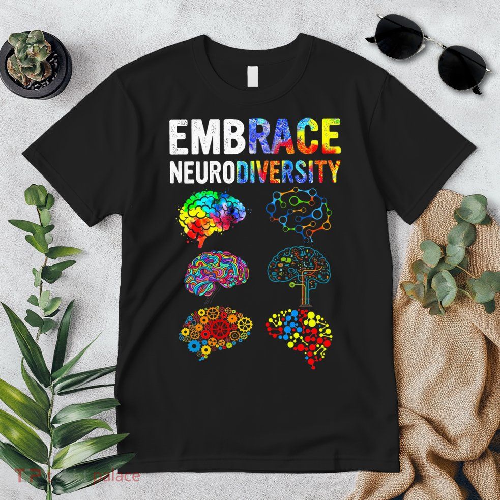 Embrace Neurodiversity Autism Awareness ASD Premium T-Shirt