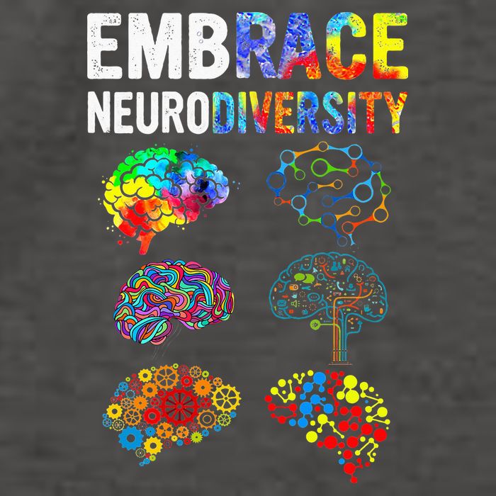 Embrace Neurodiversity Autism Awareness ASD Vector Backpack
