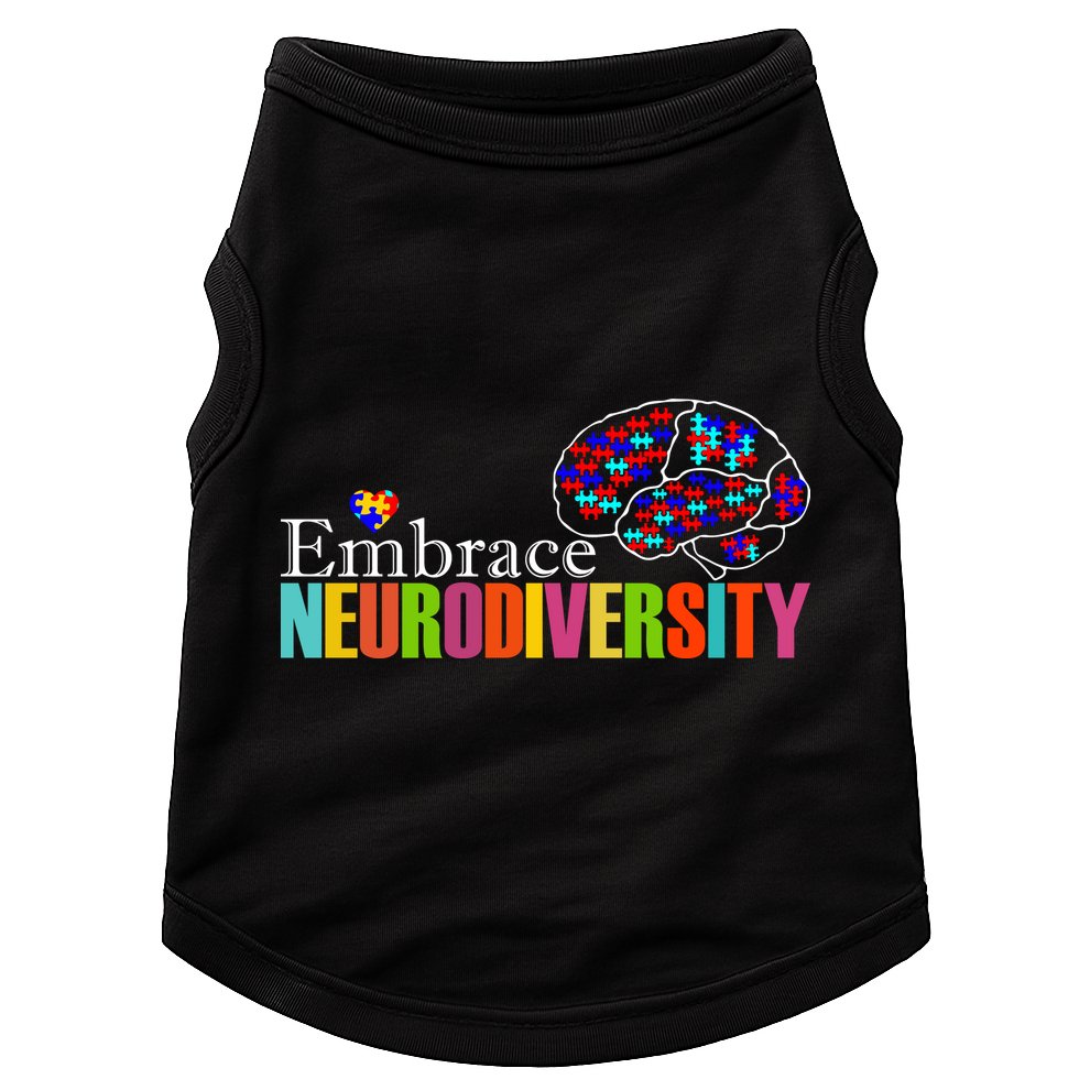 Embrace Neurodiversity Autism Awareness Month Doggie Tank