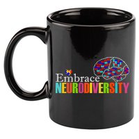 Embrace Neurodiversity Autism Awareness Month 11oz C Handle Ceramic Mug