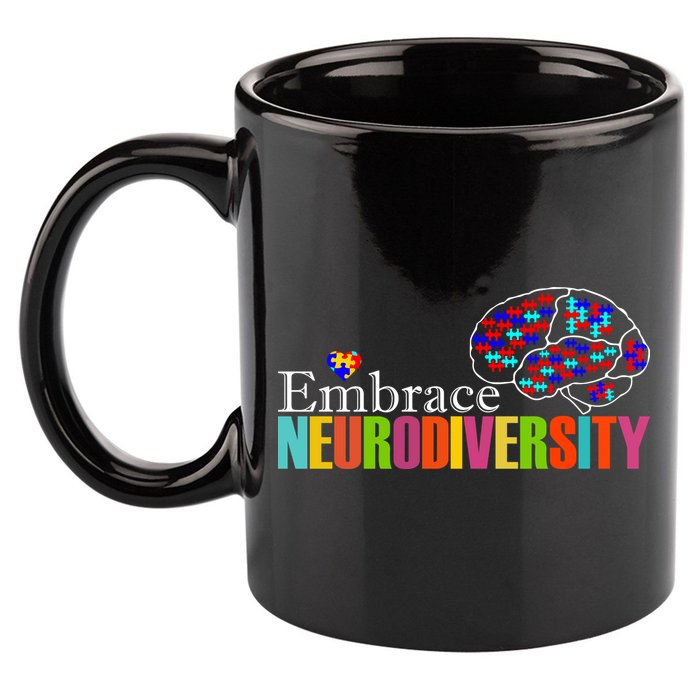 Embrace Neurodiversity Autism Awareness Month 11oz C Handle Ceramic Mug