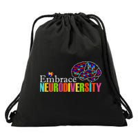 Embrace Neurodiversity Autism Awareness Month Drawstring Bag