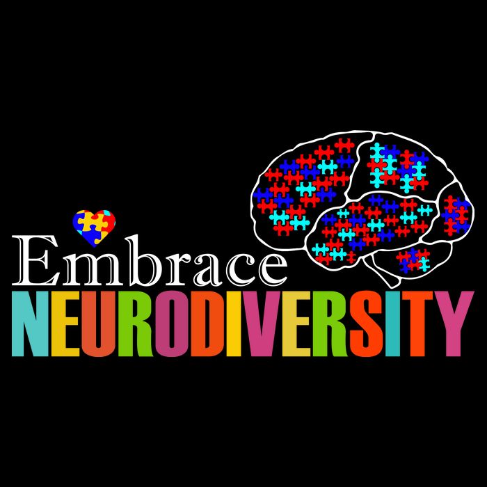 Embrace Neurodiversity Autism Awareness Month Drawstring Bag