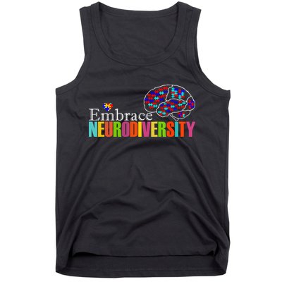 Embrace Neurodiversity Autism Awareness Month Tank Top