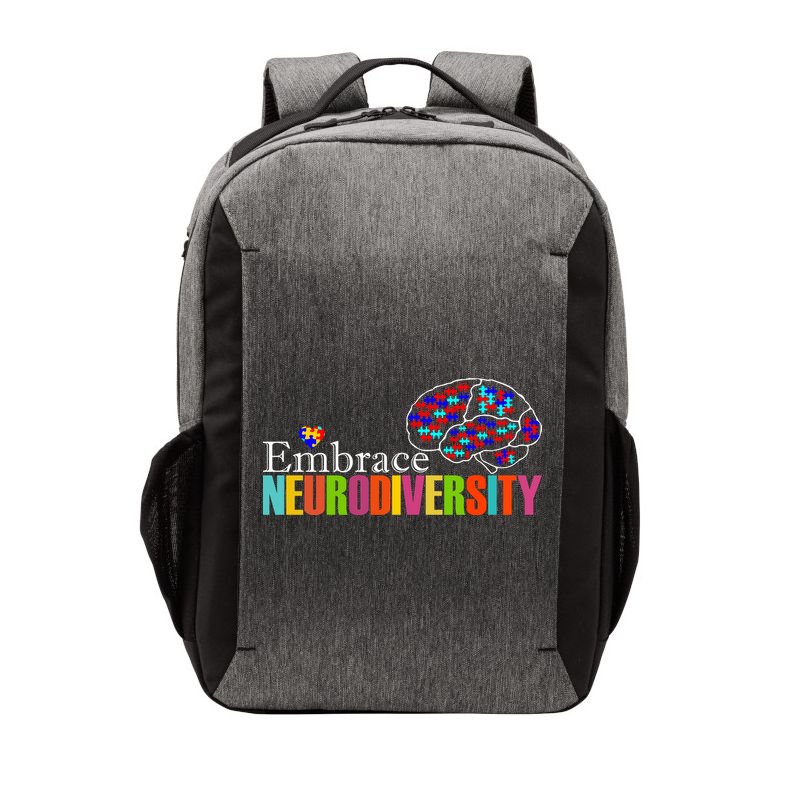 Embrace Neurodiversity Autism Awareness Month Vector Backpack