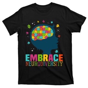 Embrace Neurodiversity Autism Awareness ASD Neurodiversity T-Shirt