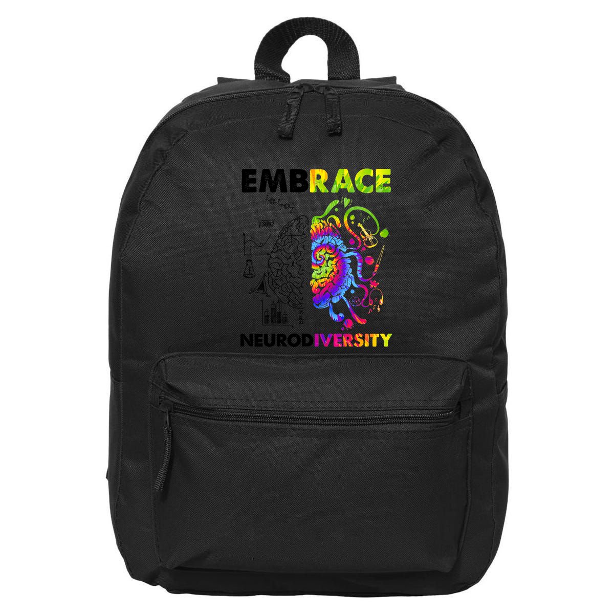 Embrace Neurodiversity Autism Awareness 16 in Basic Backpack