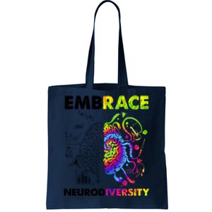 Embrace Neurodiversity Autism Awareness Tote Bag