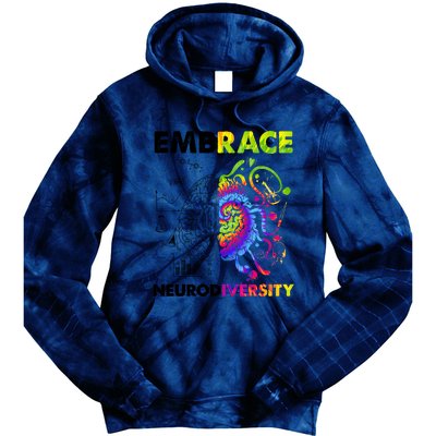 Embrace Neurodiversity Autism Awareness Tie Dye Hoodie