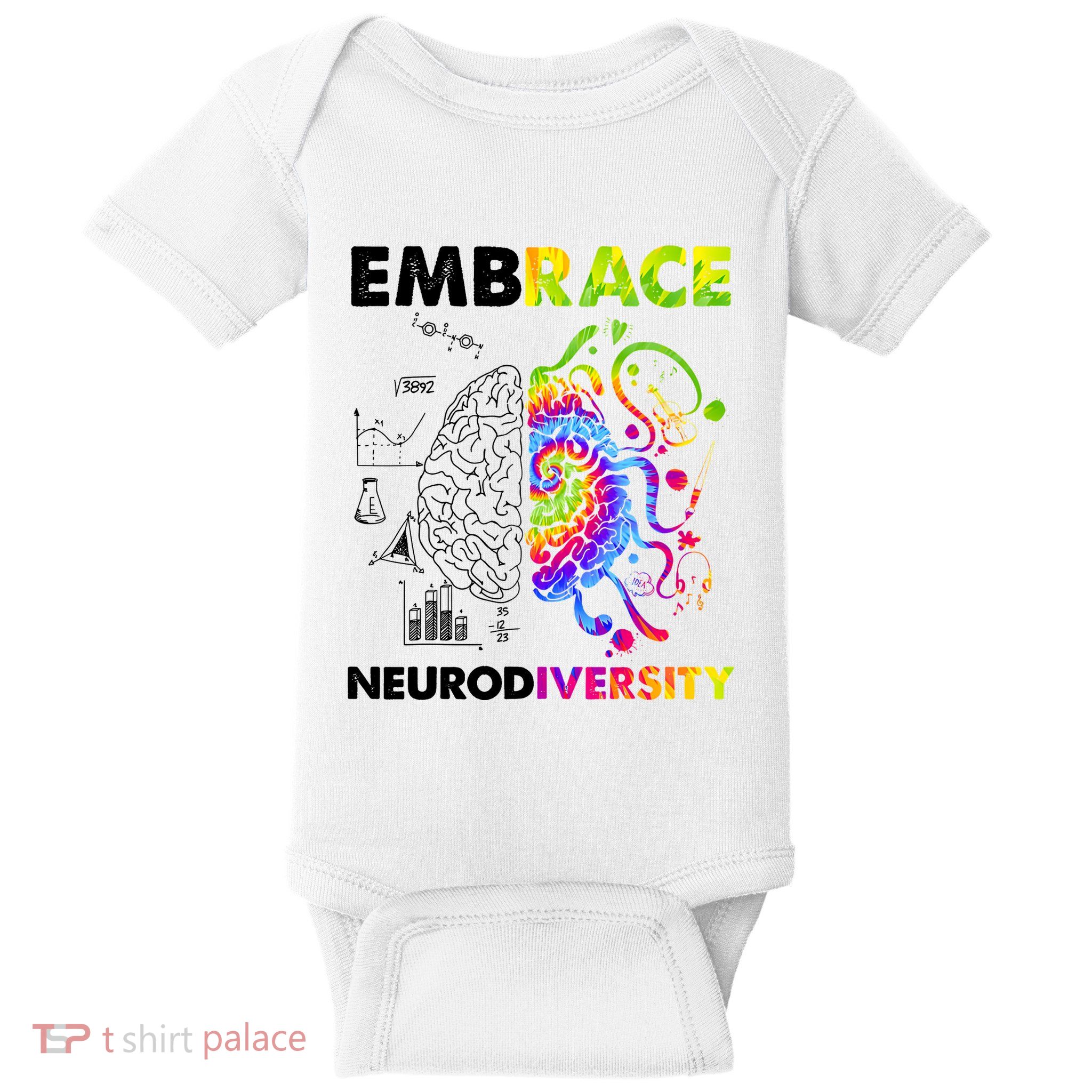 Embrace Neurodiversity Autism Awareness Baby Bodysuit