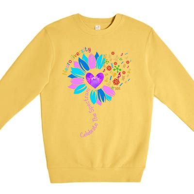 Embrace Neurodiversity Autism Awareness ASD ADHD Premium Crewneck Sweatshirt