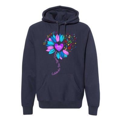 Embrace Neurodiversity Autism Awareness ASD ADHD Premium Hoodie