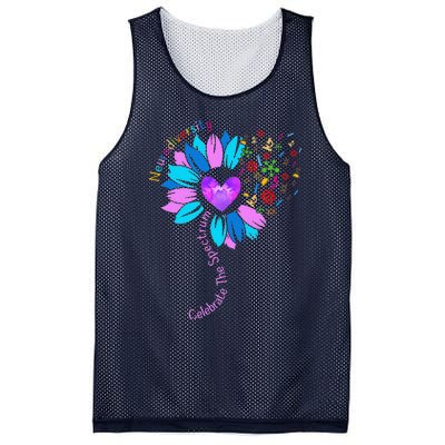 Embrace Neurodiversity Autism Awareness ASD ADHD Mesh Reversible Basketball Jersey Tank