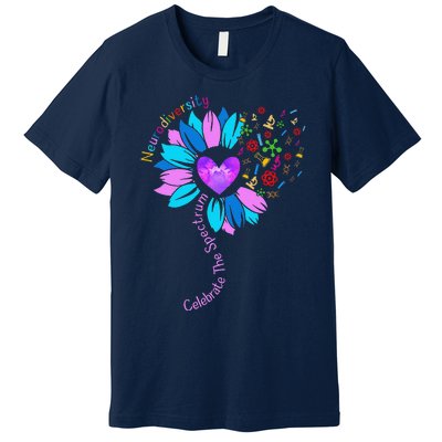 Embrace Neurodiversity Autism Awareness ASD ADHD Premium T-Shirt