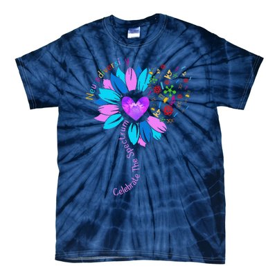 Embrace Neurodiversity Autism Awareness ASD ADHD Tie-Dye T-Shirt