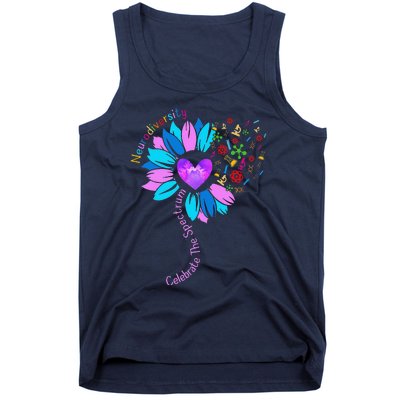 Embrace Neurodiversity Autism Awareness ASD ADHD Tank Top