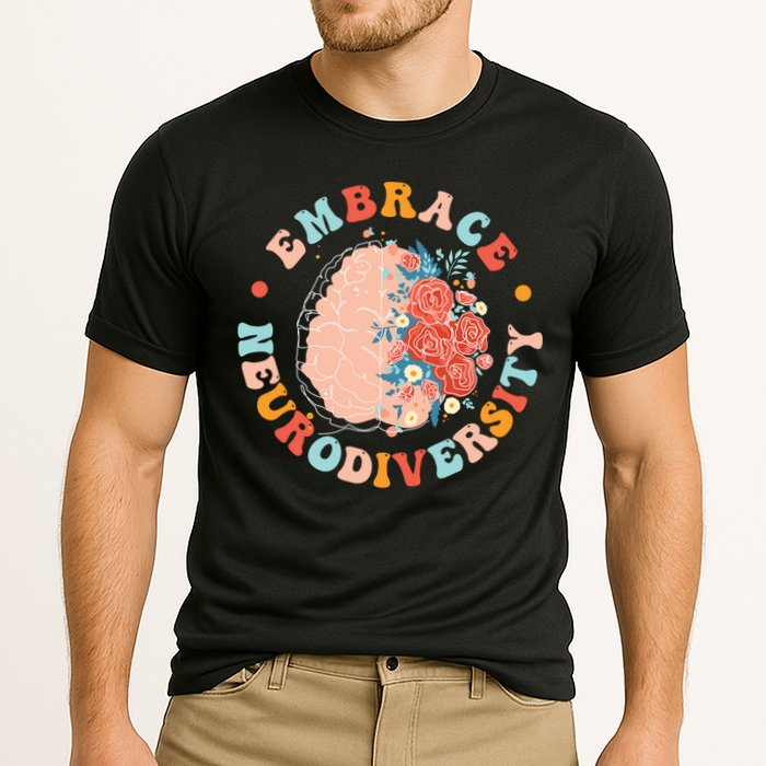 Embrace Neurodiversity Autism Awareness Neurodivergent Gift Performance Shirt