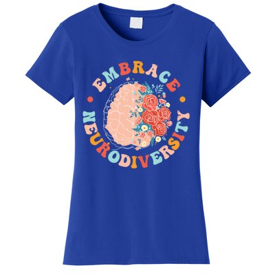 Embrace Neurodiversity Autism Awareness Neurodivergent Gift Women's T-Shirt