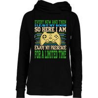 Every Now And Then I Leave My Room Gaming Womens Funnel Neck Pullover Hood