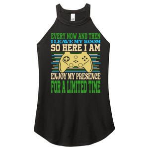 Every Now And Then I Leave My Room Gaming Women's Perfect Tri Rocker Tank