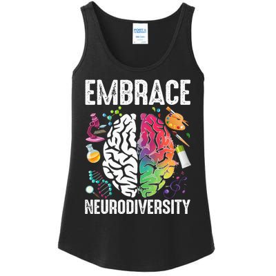 Embrace Neurodiversity Autism Awareness ASD Ladies Essential Tank